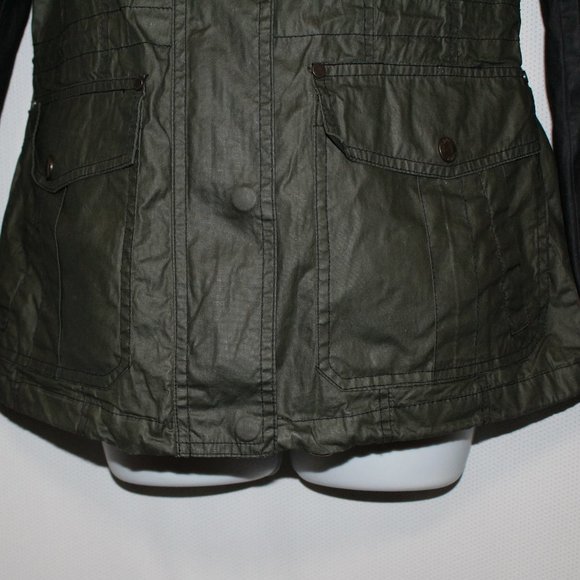 Michael Kors Olive Green/Black Jacket Size L - Picture 5 of 8